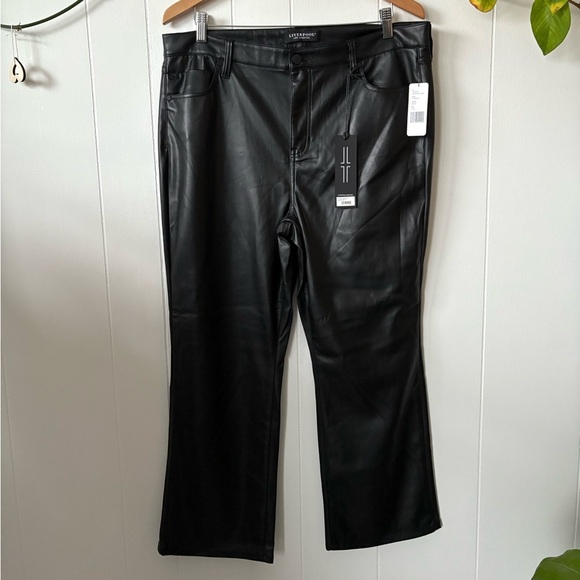 NWT Faux Leather Hannah Cropped Flare | Size 16 - Picture 2 of 6